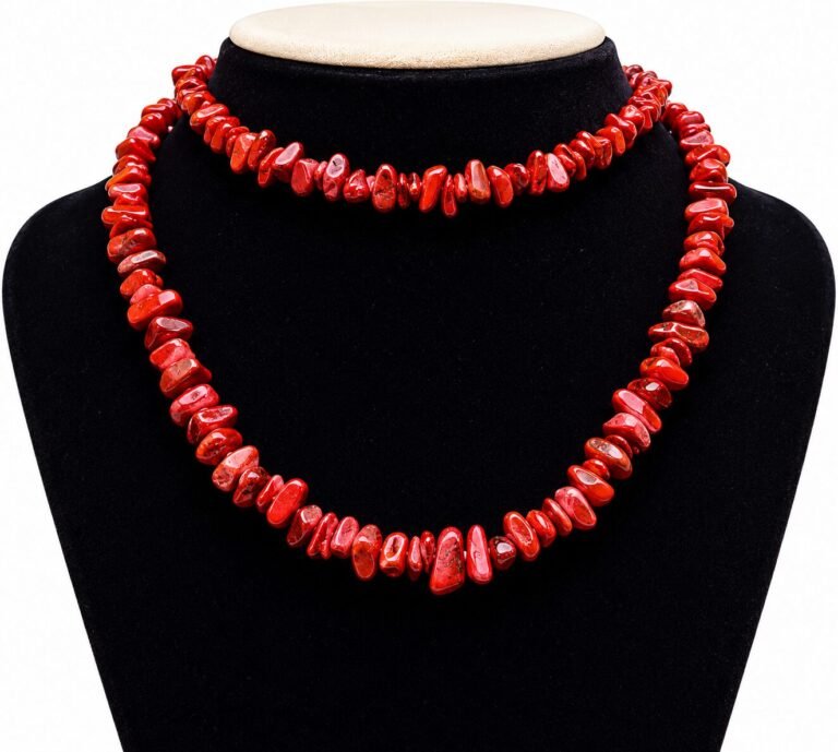 Natural Red Jasper Chips Mala