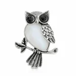 Moonstone Owl Pendant