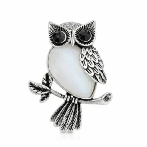 Moonstone Owl Pendant