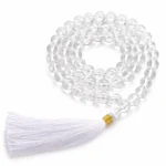 Natural Clear Quartz Sphatik Mala