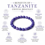 Tanzanite Crystal Bracelet