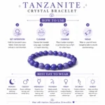 Tanzanite Crystal Bracelet