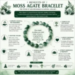 Moss Agate Healing Crystal Bracelet