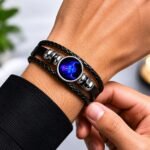 Leather Braided Zodiac Constellation Bracelet