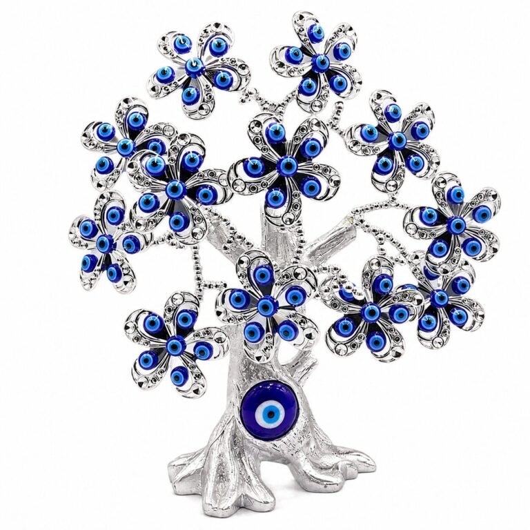 Silver Flower Evil Eye Tree