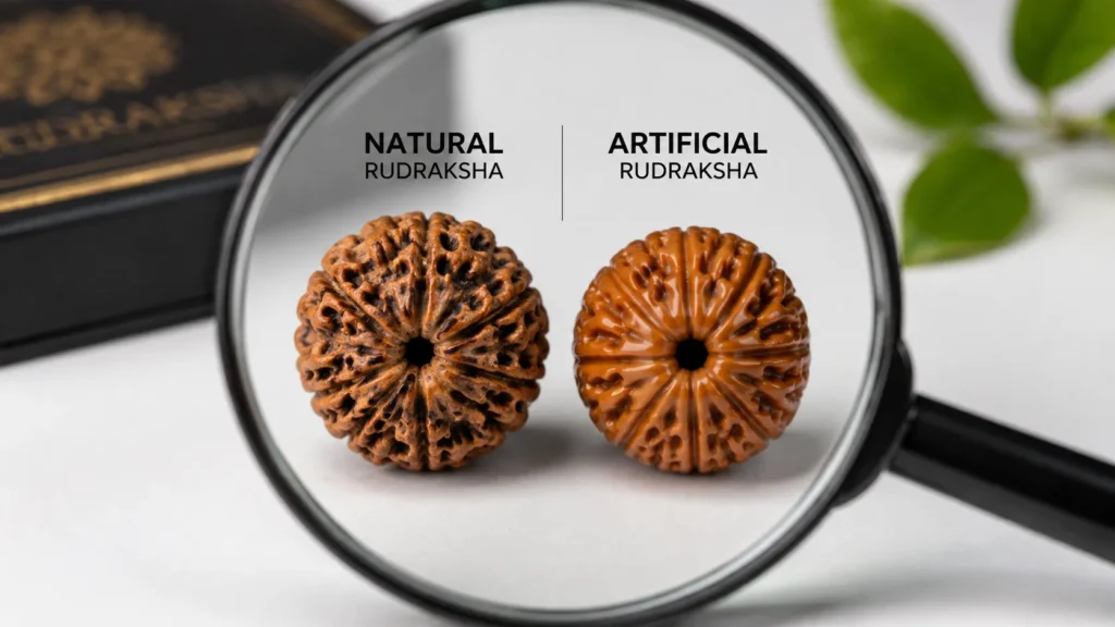 Magnified Rudraksha Beads on Slate