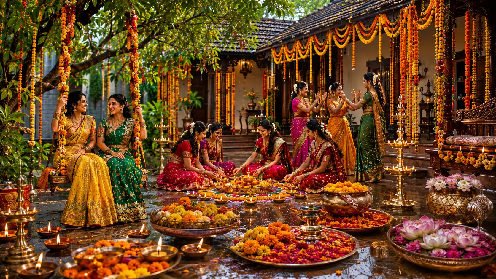 Marigold Courtyard Festival Celebration